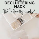 Pinterest pin for a blog post from Simple Neat Home - the 20-20 Rule of Decluttering
