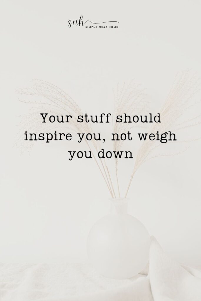 A Pinterest image for 60+ Inspirational Quotes About Decluttering and Simple Living