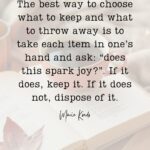 Pinterest image for Marie Kondo Quotes by Simple Neat Home