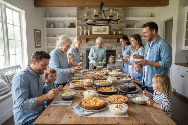 old fashioned desserts crowd