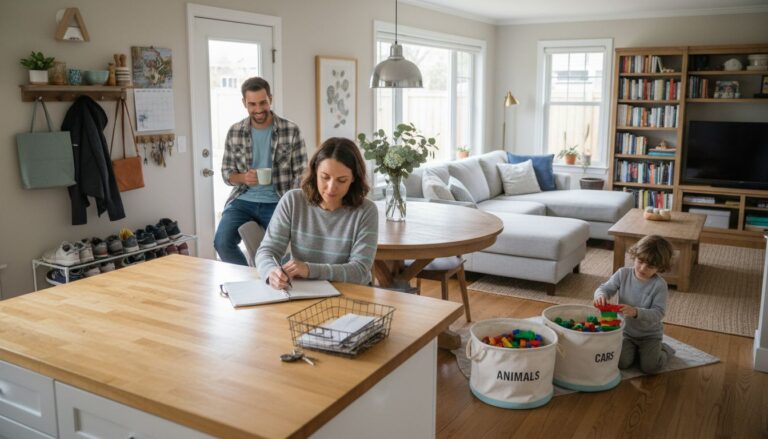 modern organized family home